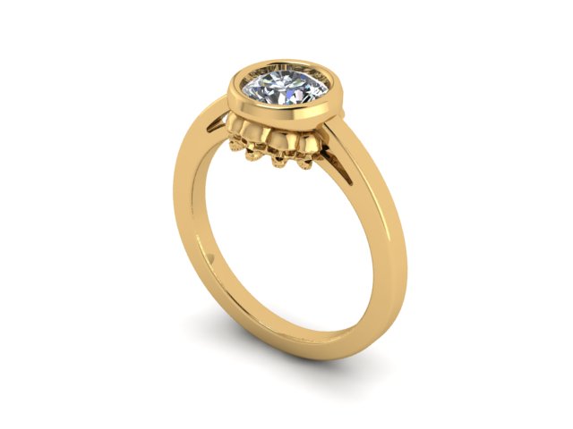 Secret Skull Engagement Ring- UDINC0782