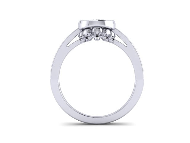 Secret Skull Engagement Ring- UDINC0782