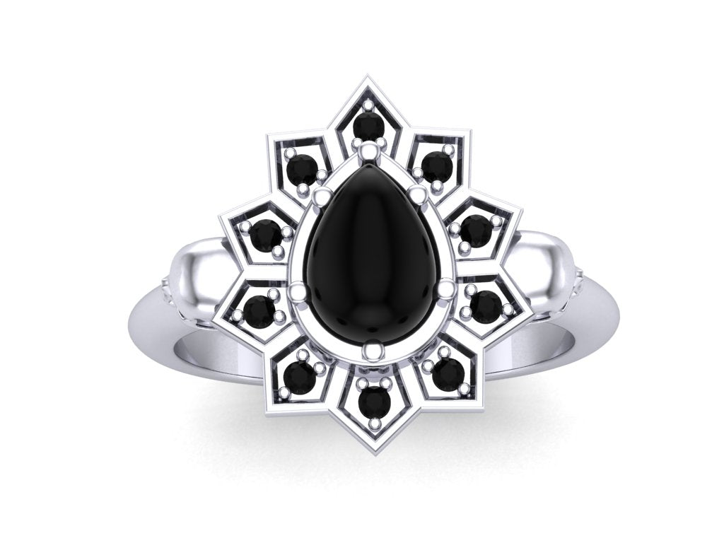 Pear Starburst Ring-UDINC0740
