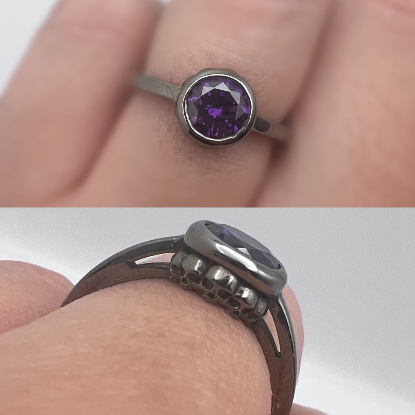 Secret Skull Engagement Ring- UDINC0782