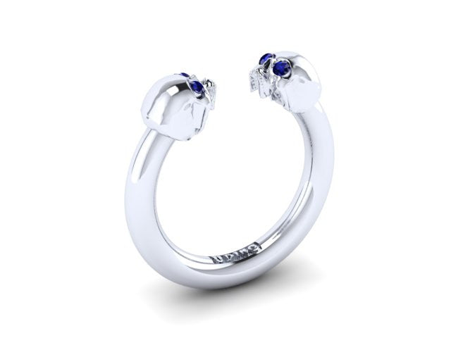 Larger Double Head Skull Band-UDINC0420