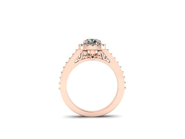 Secret Skull Engagement Ring-UDINC0536