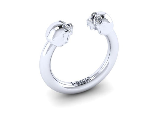 Larger Double Head Skull Band-UDINC0420