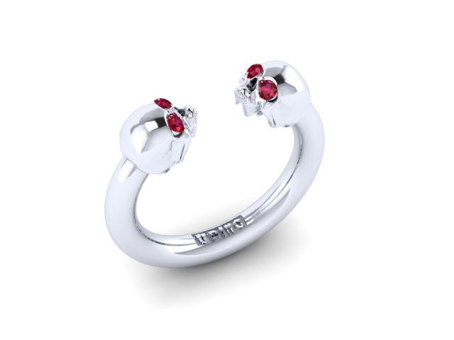 Larger Double Head Skull Band-UDINC0420