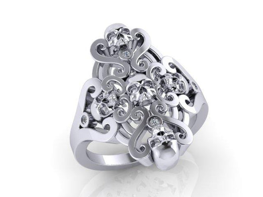 Skull Cluster Ring-UDINC0586