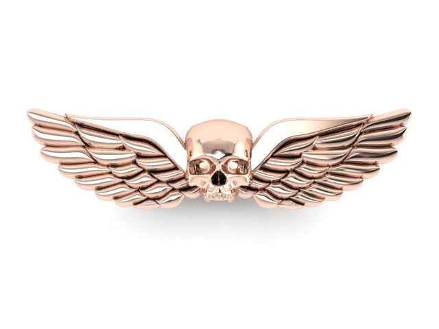 Winged Skull Ring-UDINC0574