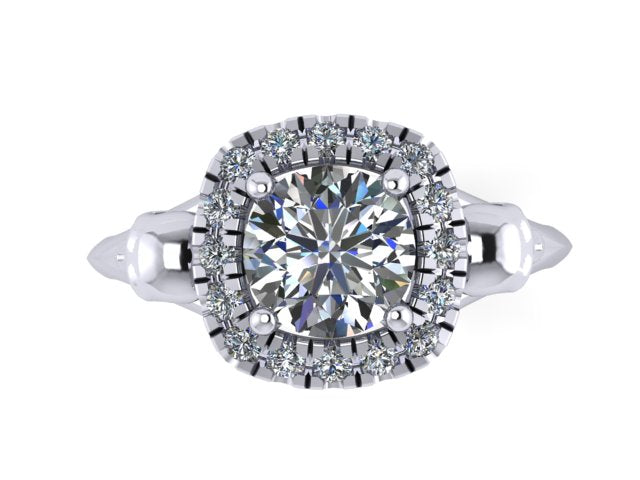 Secret Skull Engagement Ring-UDINC0680