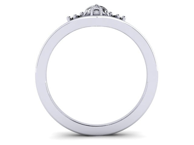 Skull "V" Shape Ring-UDINC0436