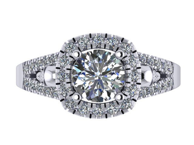 Secret Skull Engagement Ring-UDINC0678