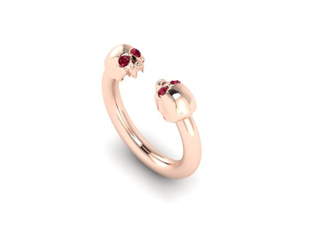 Larger Double Head Skull Band-UDINC0420