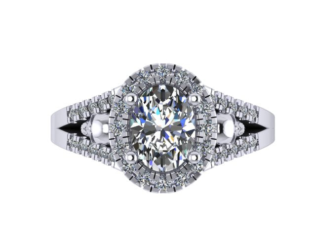 Secret Skull Engagement Ring-UDINC0685