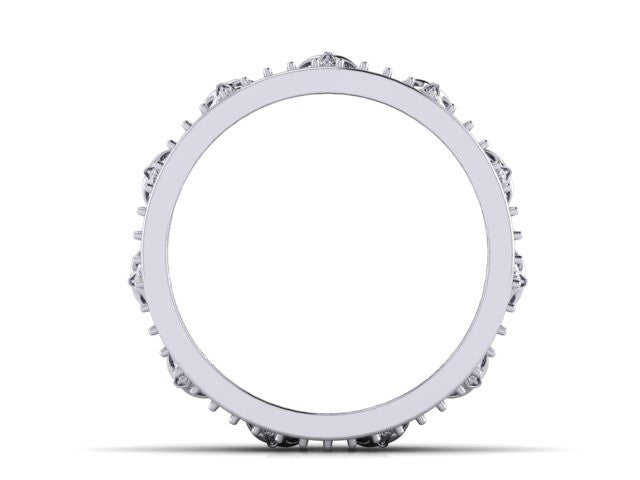 Diamond Skull Eternity Band-UDINC0535