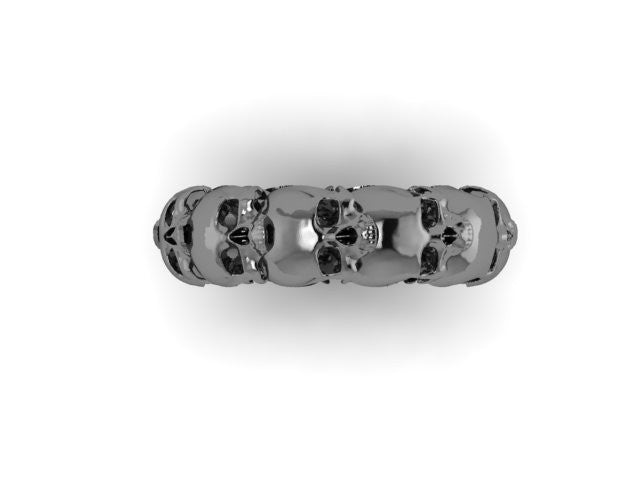 Thicker Skull Eternity Band Solid-UDINC0328