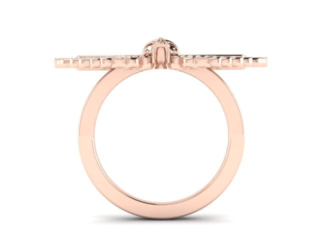 Winged Skull Ring-UDINC0574