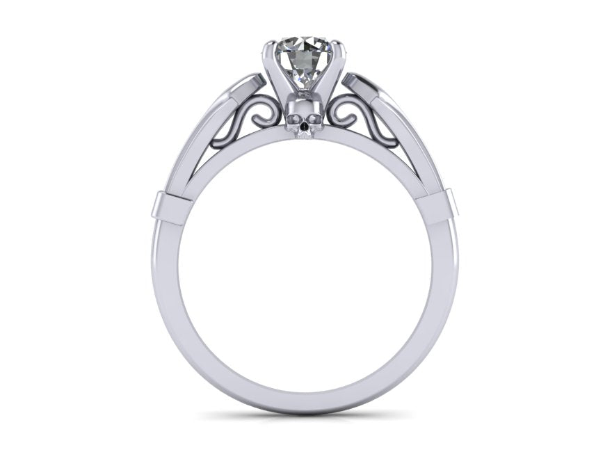 Secret Skull Engagement Ring- UDINC0651