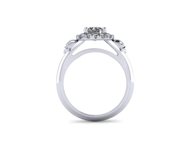 Secret Skull Engagement Ring-UDINC0680
