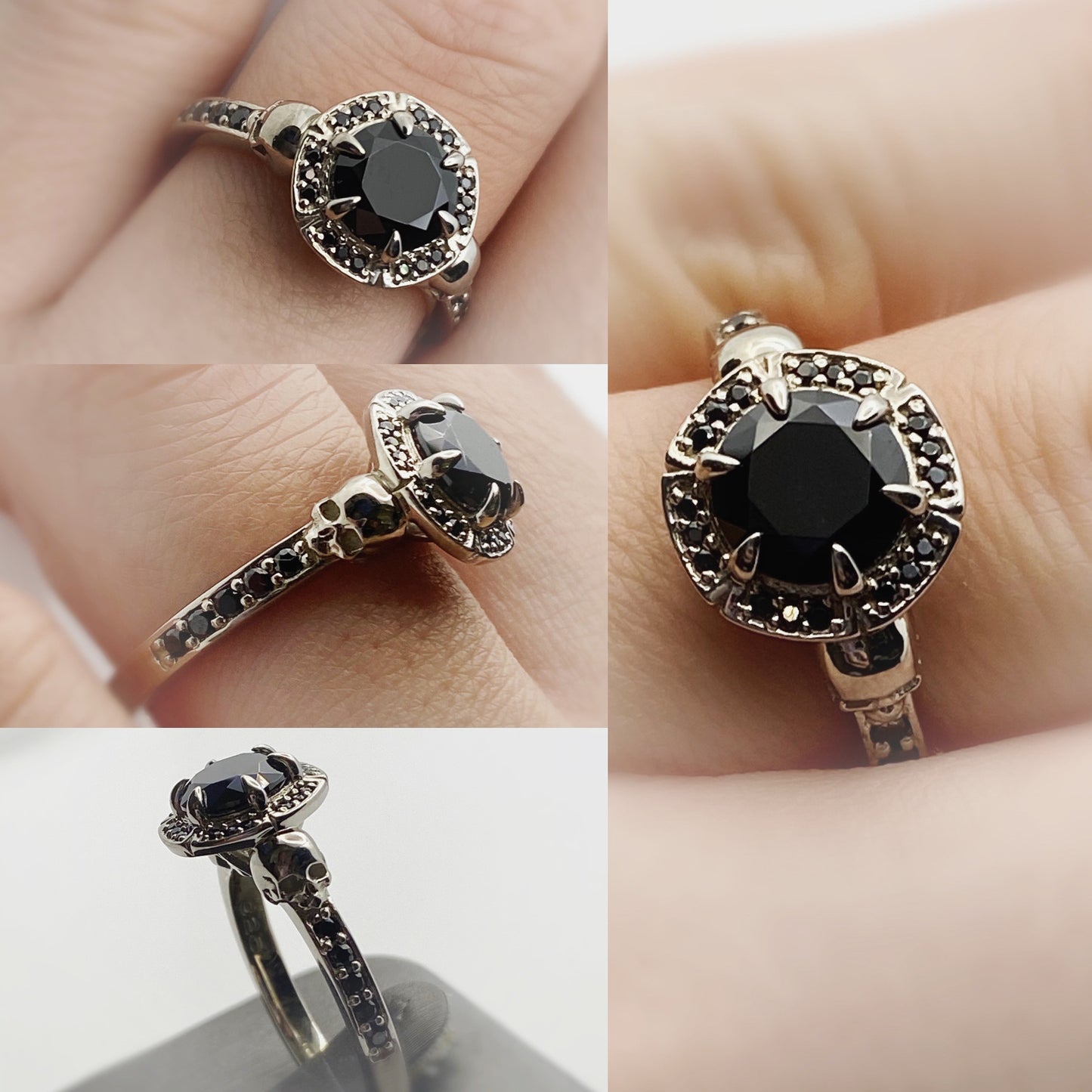 Secret Skull Engagement Ring-UDINC0708
