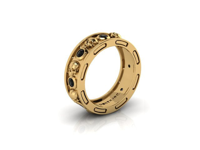 Bezel Skull Eternity Band-UDINC0400