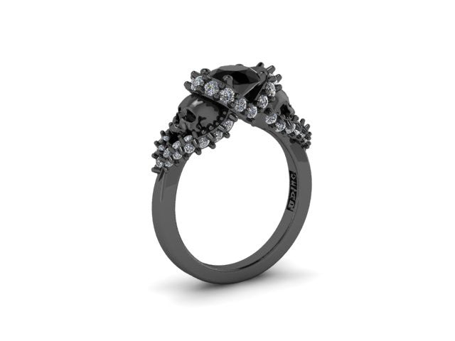 Secret Skull Engagement Ring-UDINC0326