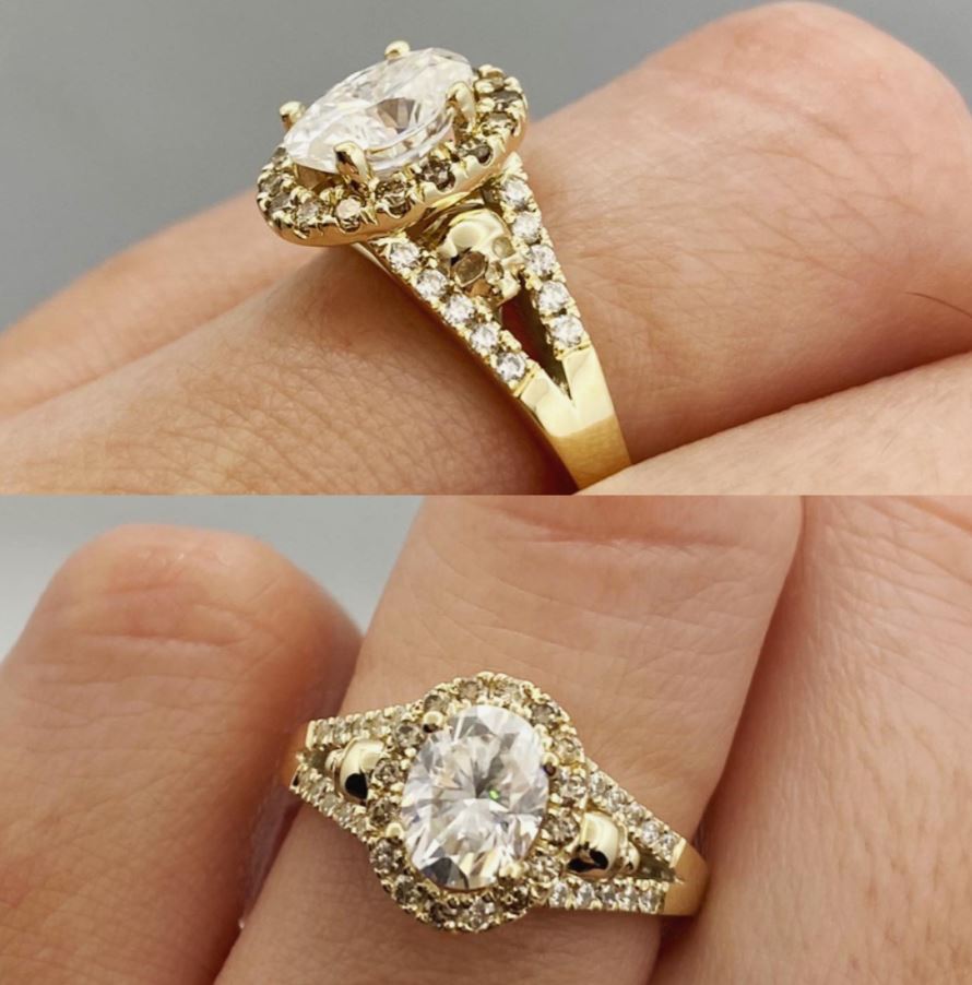 Secret Skull Engagement Ring-UDINC0685