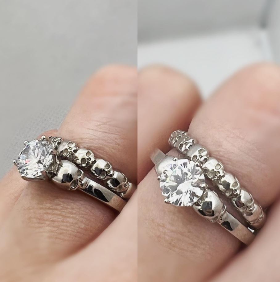 Secret Skull Engagement Ring -UDINC0336