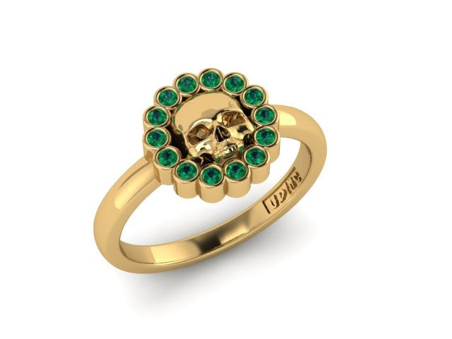 Circle Skull Ring-UDINC0571