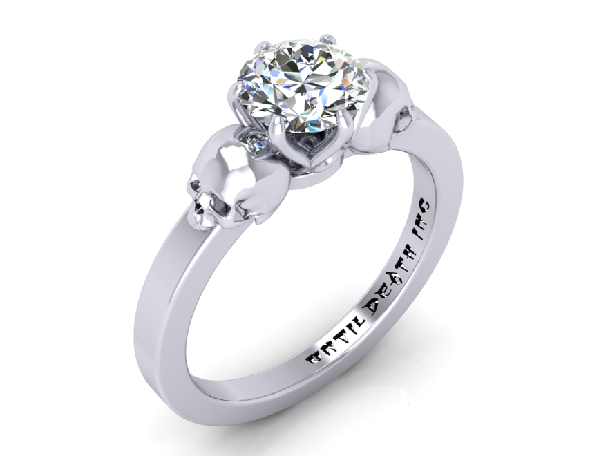 Secret Skull Engagement Ring -UDINC0336