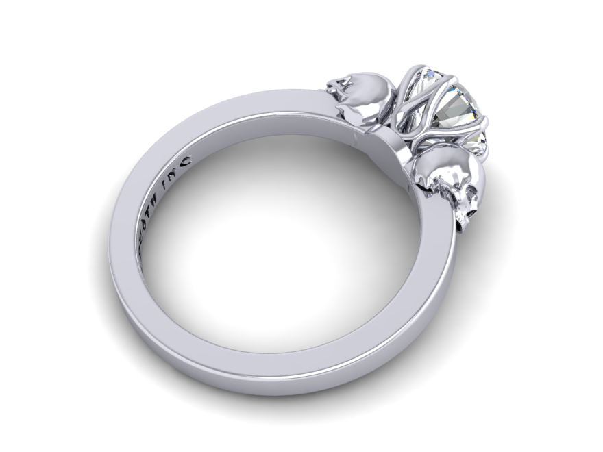 Secret Skull Engagement Ring -UDINC0336