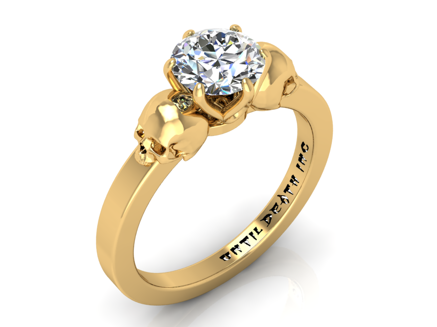 Secret Skull Engagement Ring -UDINC0336