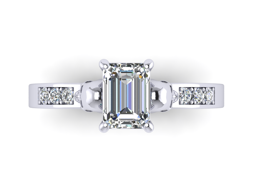 Secret Skull Engagement Ring-UDINC0341