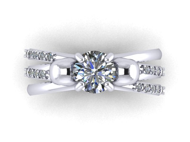 Secret Skull Engagement Ring-UDINC0732