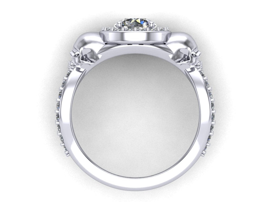 Secret Skull Engagement Ring -UDINC0738