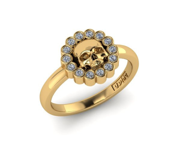 Circle Skull Ring-UDINC0571