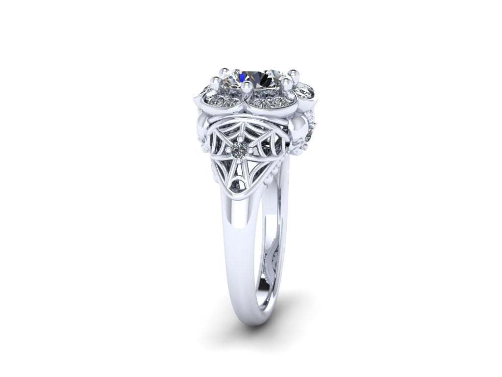 Secret Skull Engagement Ring- UDINC0716
