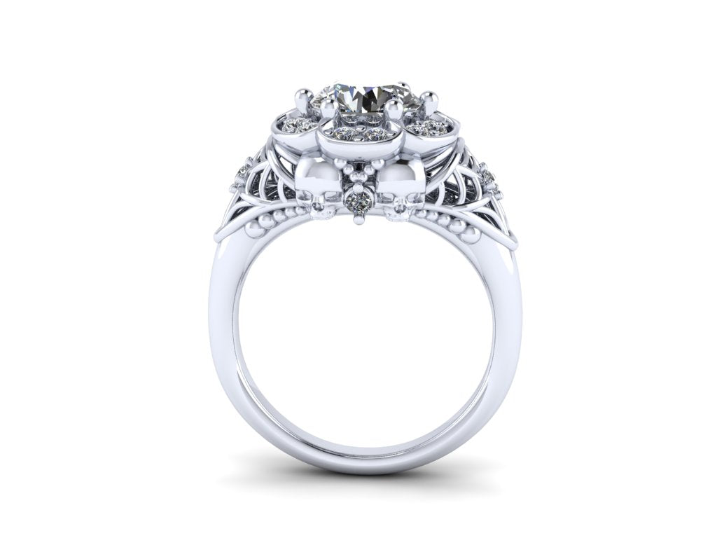 Secret Skull Engagement Ring- UDINC0716