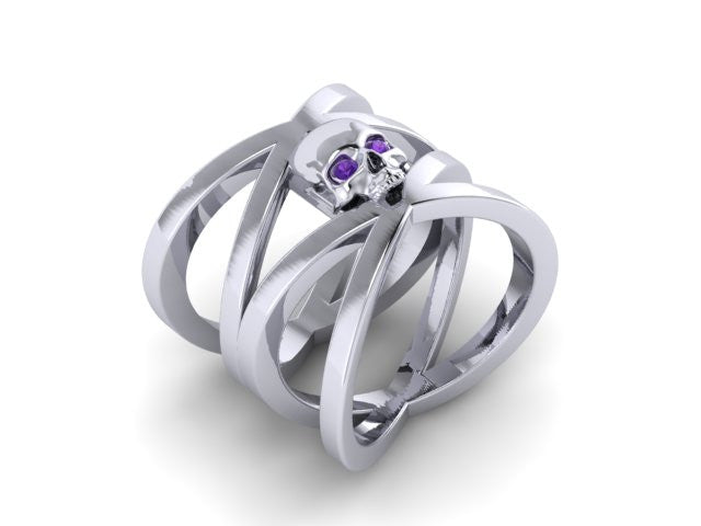 Double Cross Single Skull Band-UDINC0508