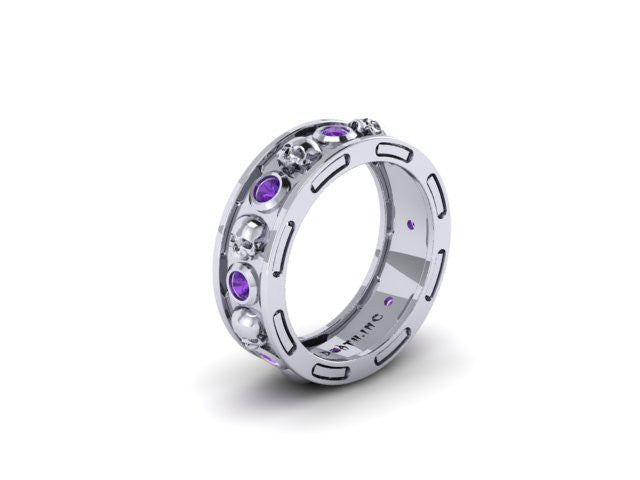 Bezel Skull Eternity Band-UDINC0400