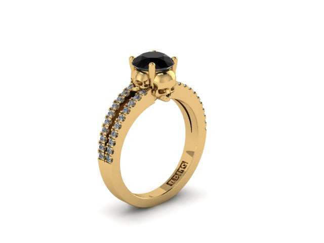 Secret Skull Engagement Ring-UDINC0529