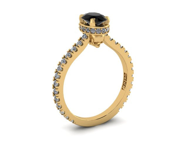 Secret Skull Engagement Ring-UDINC0528