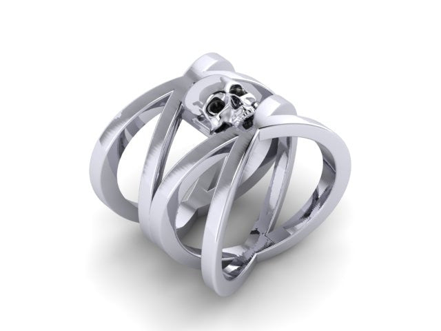 Double Cross Single Skull Band-UDINC0508
