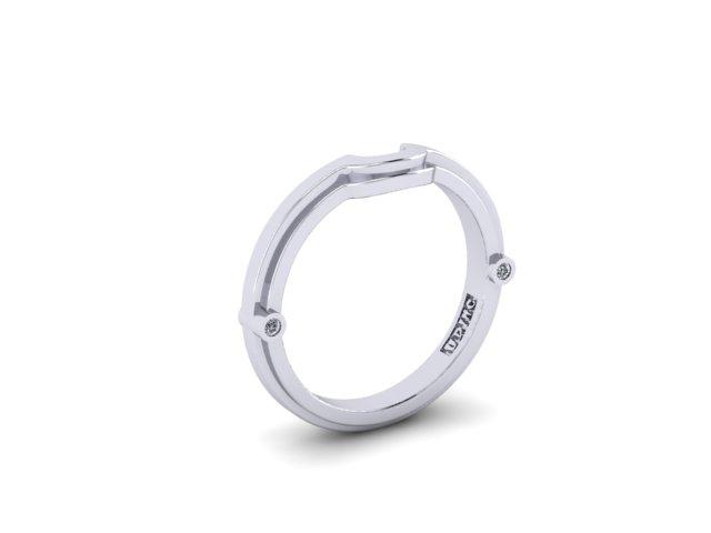 Contour Wedding Band-UDINC0321WB