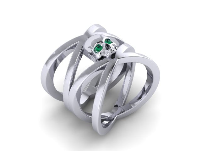 Double Cross Single Skull Band-UDINC0508