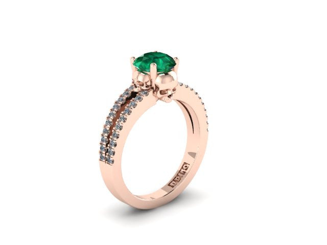 Secret Skull Engagement Ring-UDINC0529