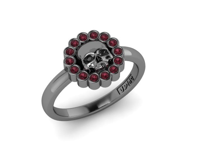 Circle Skull Ring-UDINC0571