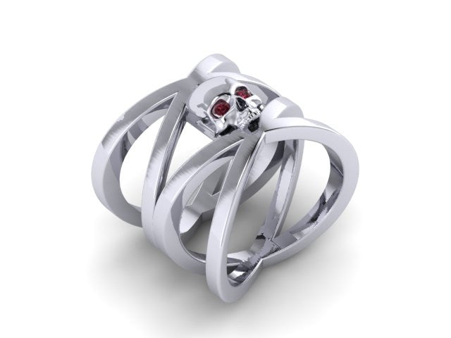 Double Cross Single Skull Band-UDINC0508