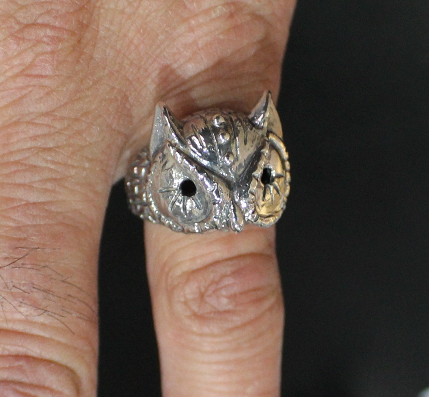 Owl Ring in STERLING SILVER-UDINC0071