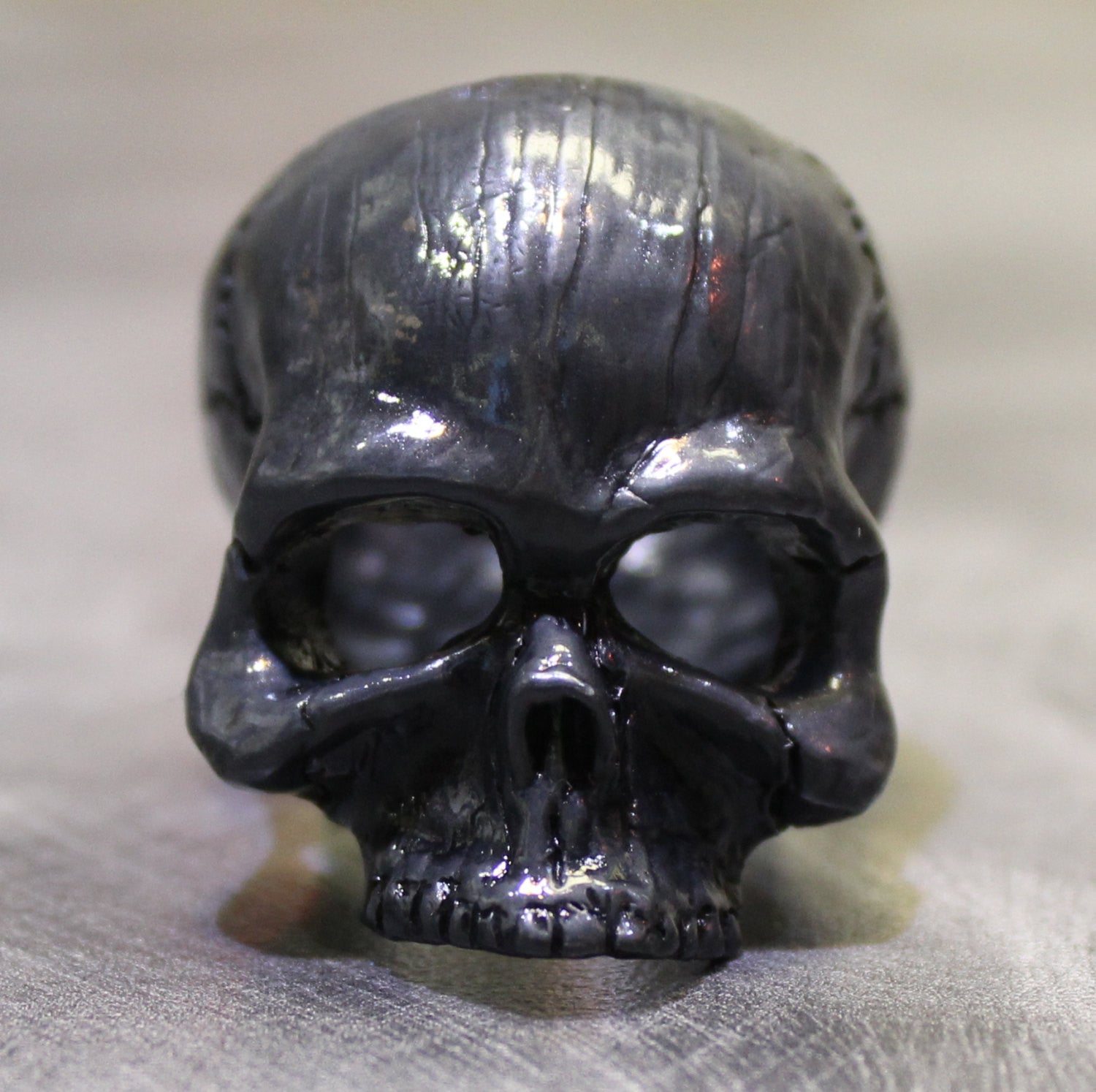 Solid Sterling Silver 925 Skull Ring – Biker Gothic Style, .925 (Unbranded)