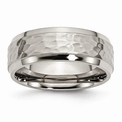 Beveled men's best sale wedding band