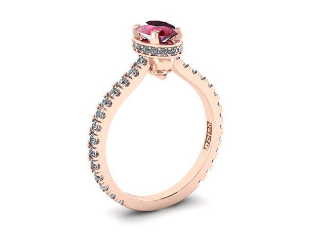 Secret Skull Engagement Ring-UDINC0528