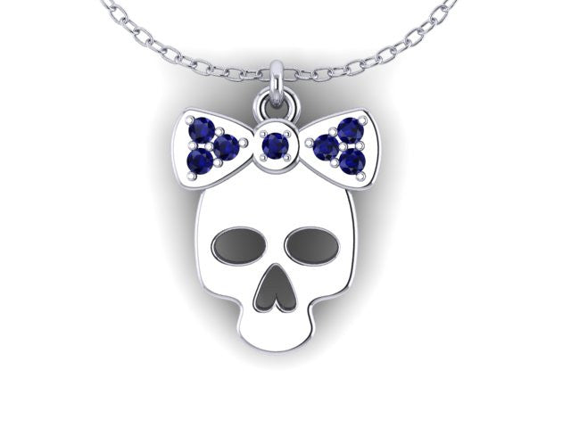 Skull & Bow Pendant-UDINC0543